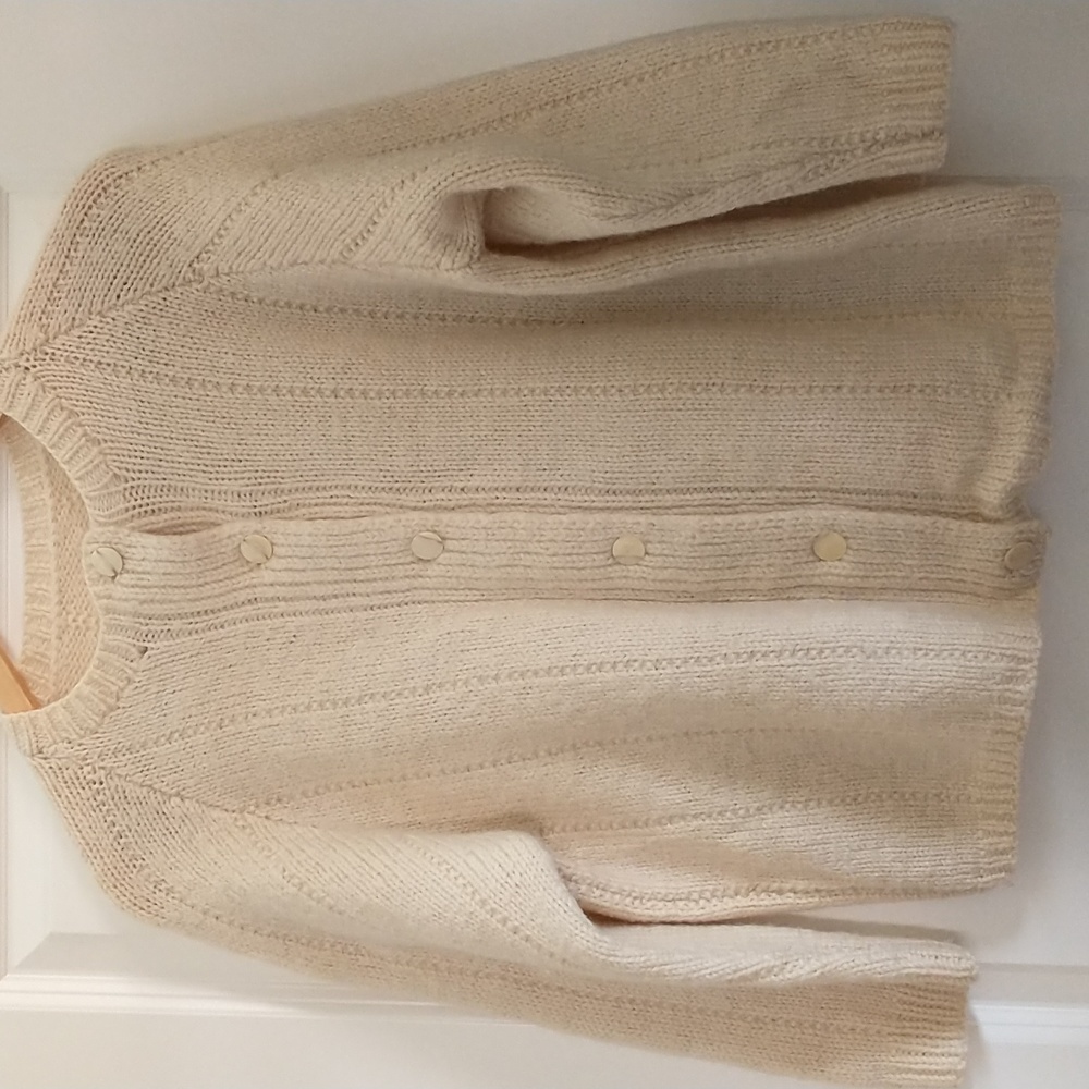 Vintage Knit Sweater with Buttons
